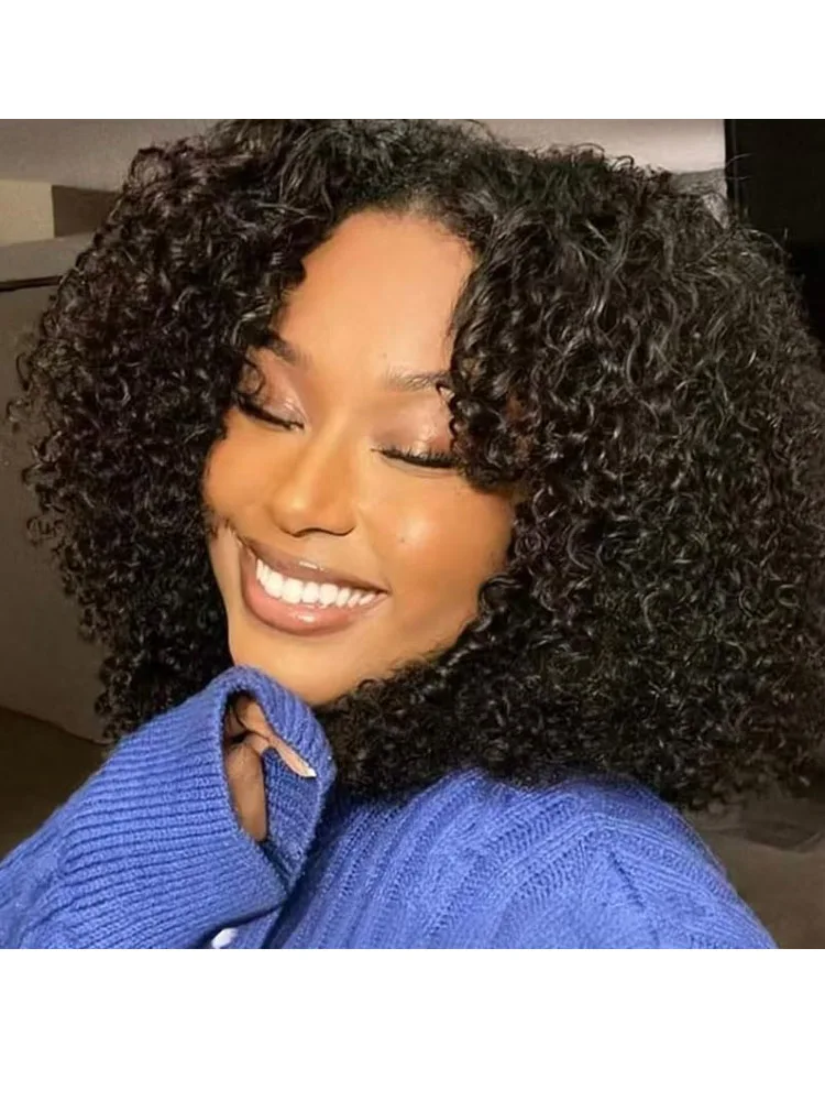 Парик Geeta 250% Burmese Curly Bob, 18 дюймов, 13x4 HD кружевной фронт, 100% натуральные человеческие волосы, предварительно обрезанное кружево, короткие кудрявые парики для женщин.