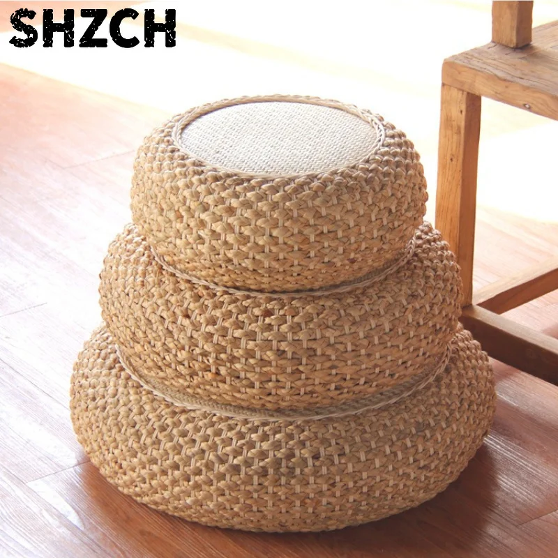 Rattan Rattan Floor Cushion for Meditation Round Tatami Stools for Living Room Thick Pad for Zen Sitting Breathable Woven Balcony Mats - Aliexpress Deal