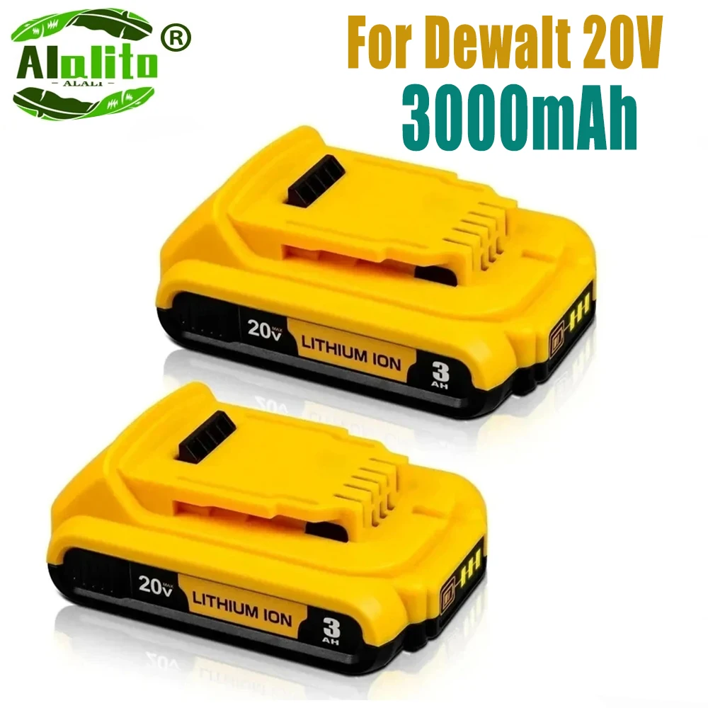 20V 3Ah DCB203 Li ion Battery Replacement for DeWalt 18v 20Volt Max Lithium Ion Batteries DCB206 DCB205 DCB204 DCB200Power Tools