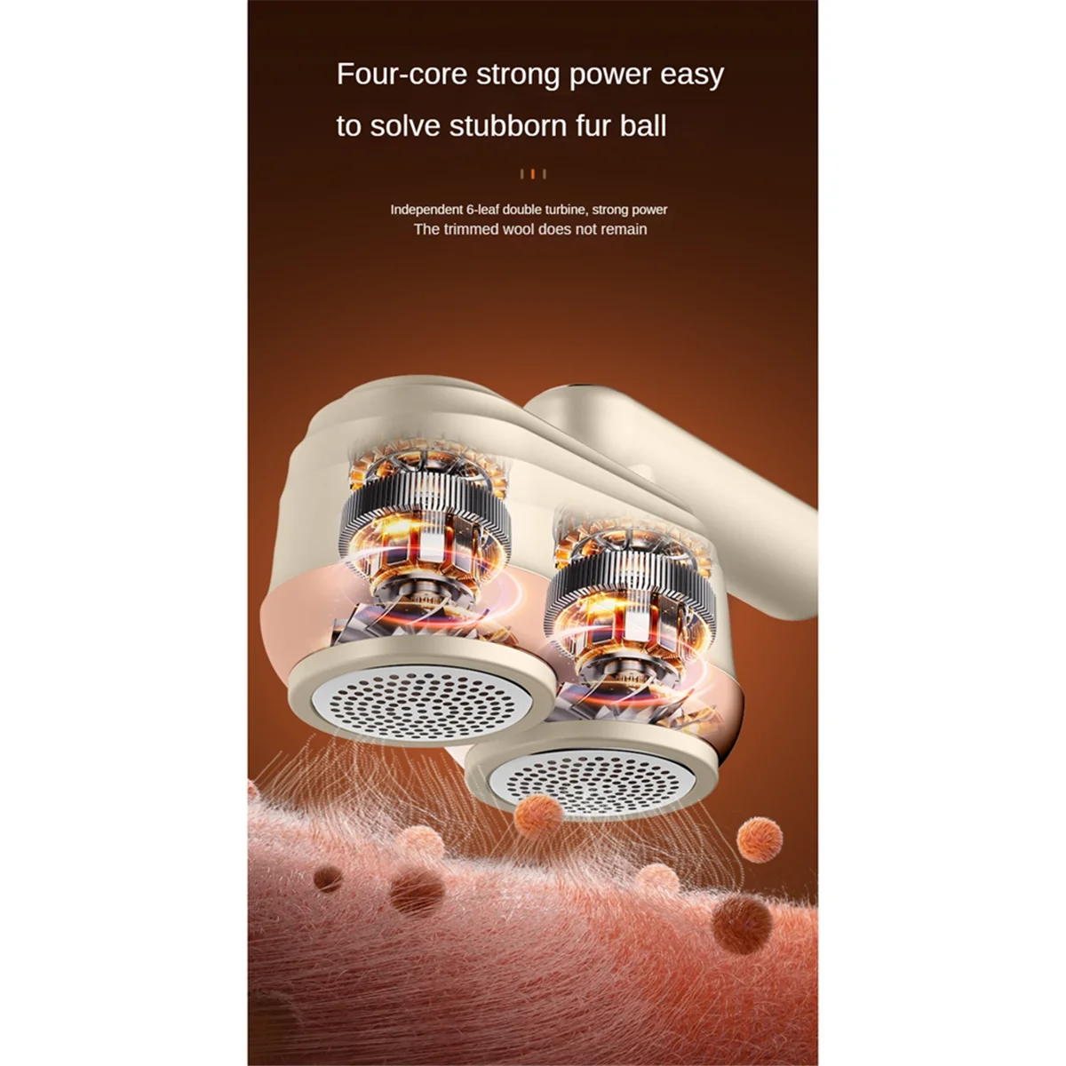 เครื่องโกนผ้าไฟฟ้าใบมีดคู่แบบชาร์จไฟได้เครื่องโกนขนผ้าและเฟอร์นิเจอร์ได้อย่างมีประสิทธิภาพ