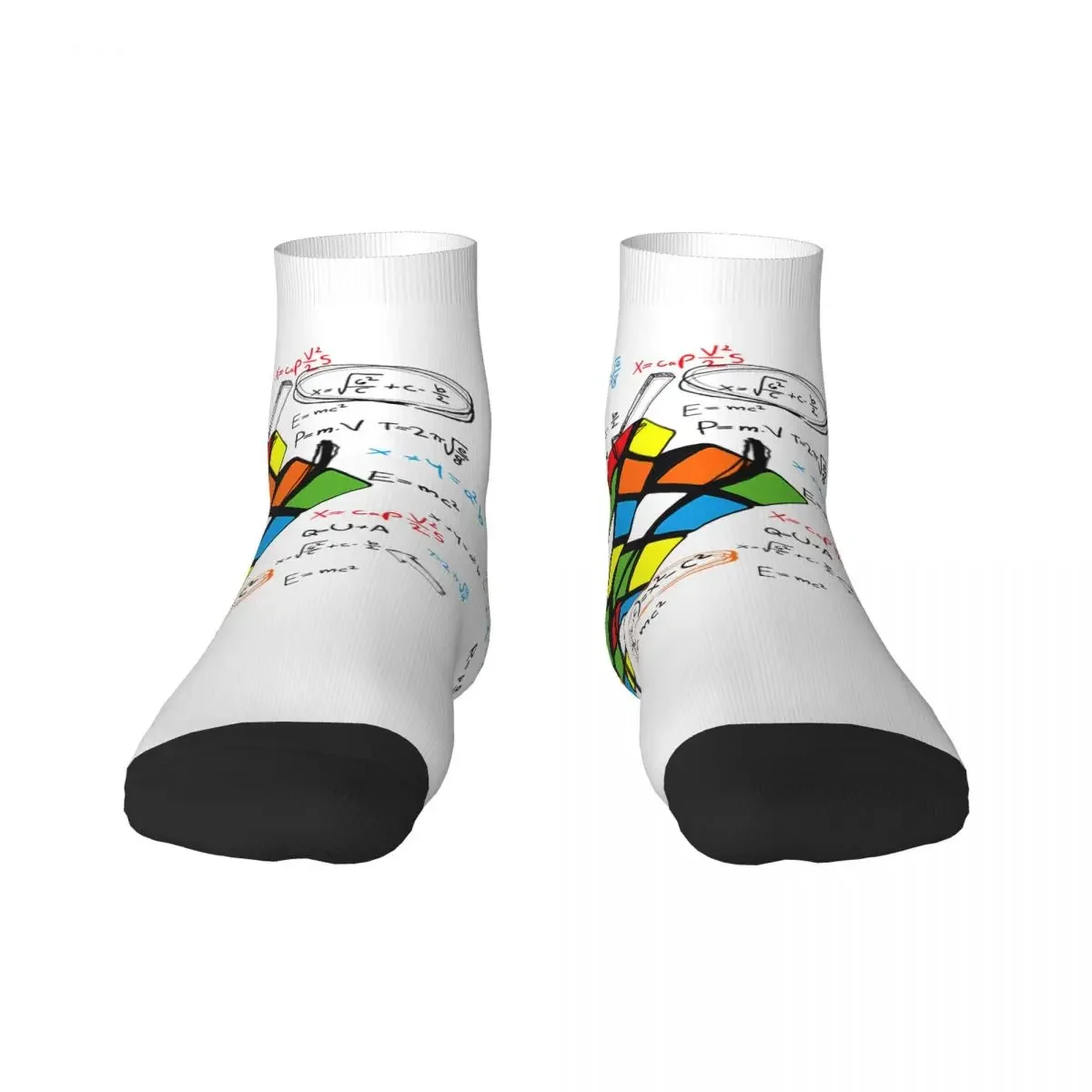 Math Rubix Rubixs Men's Crew Socks Unisex Funny 3D Print Dress Socks