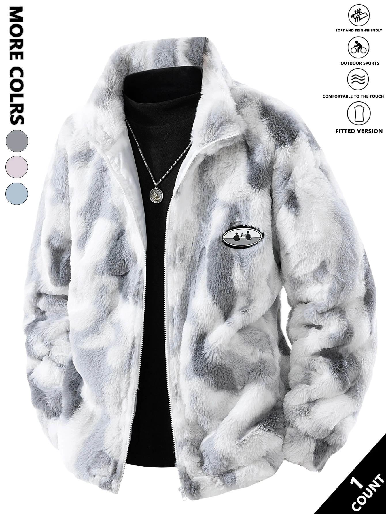 

Мужская повседневная флисовая куртка, термостойкая и морозостойкая, мягкая и теплая, подходит для повседневных поездок на работу, прогулок на свежем воздухе, повседневных встреч с друзьями, осенние и зимние прогулки, домашняя одежда, короткие поездки