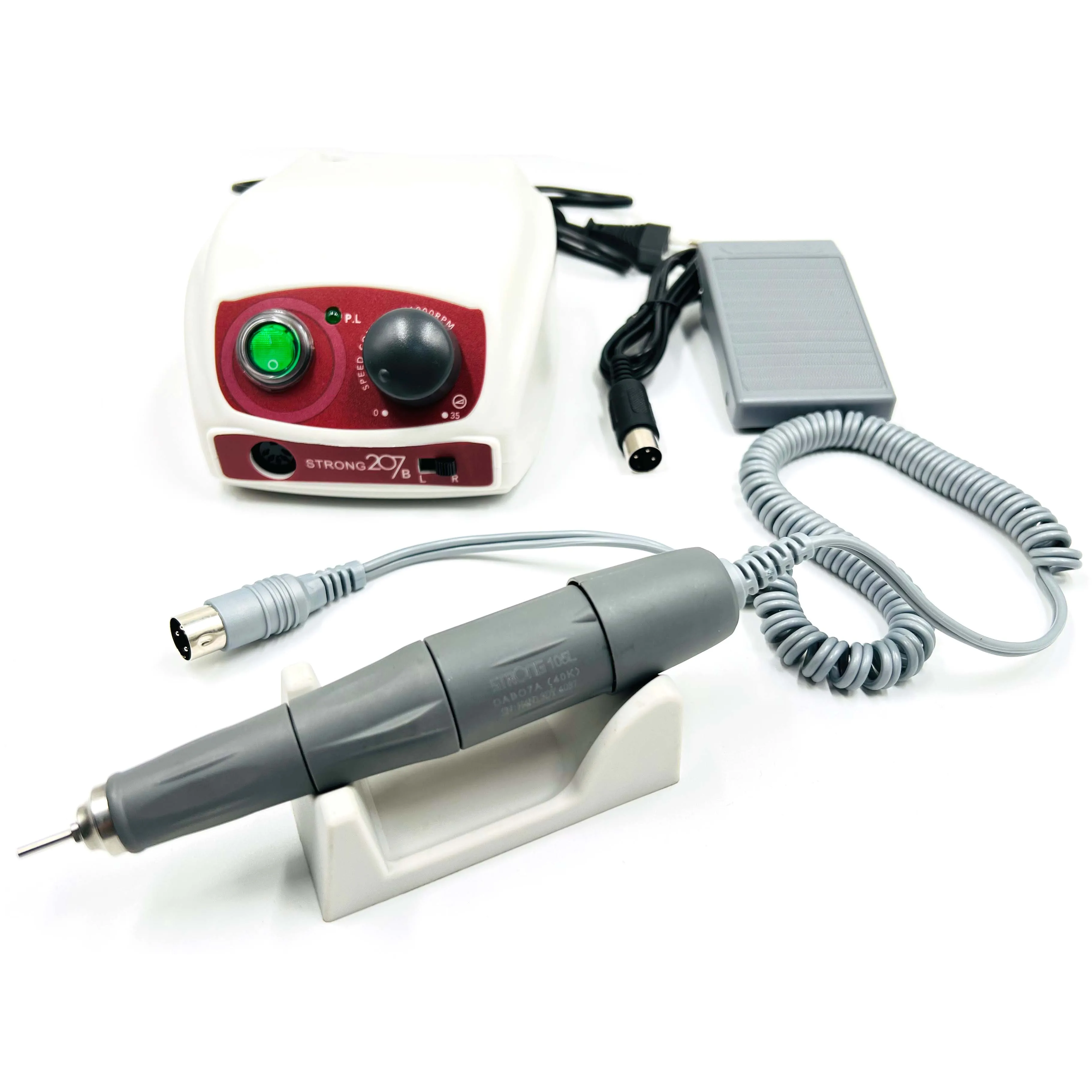 

Dental Lab Strong 207b 105L 65W control box Nail Drill Nails Art Tool Handpiece Nail File Equipment manicure machine