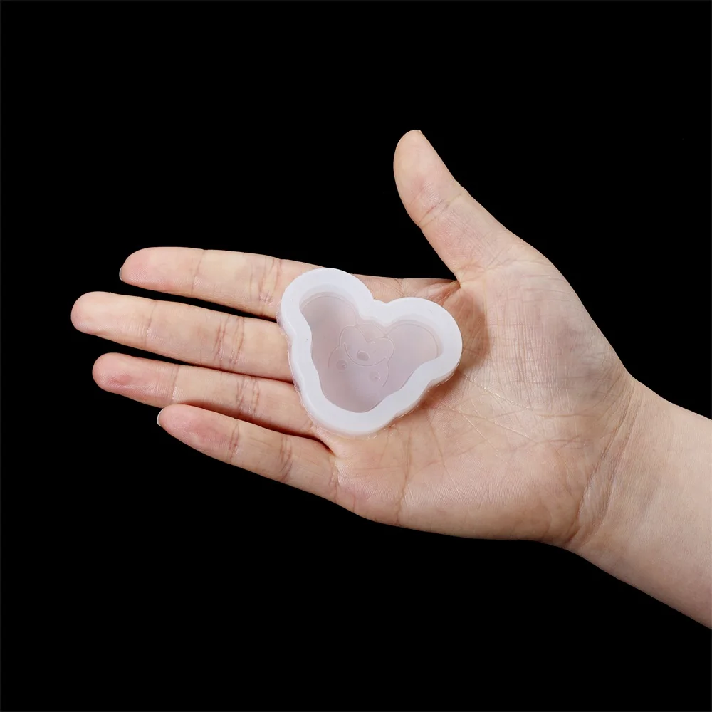 1pcs Small Animal Keychain Silicone Mold Epoxy Resin Molds Cat Dog Keychain Pendant Mould For DIY Jewelry Making Tools