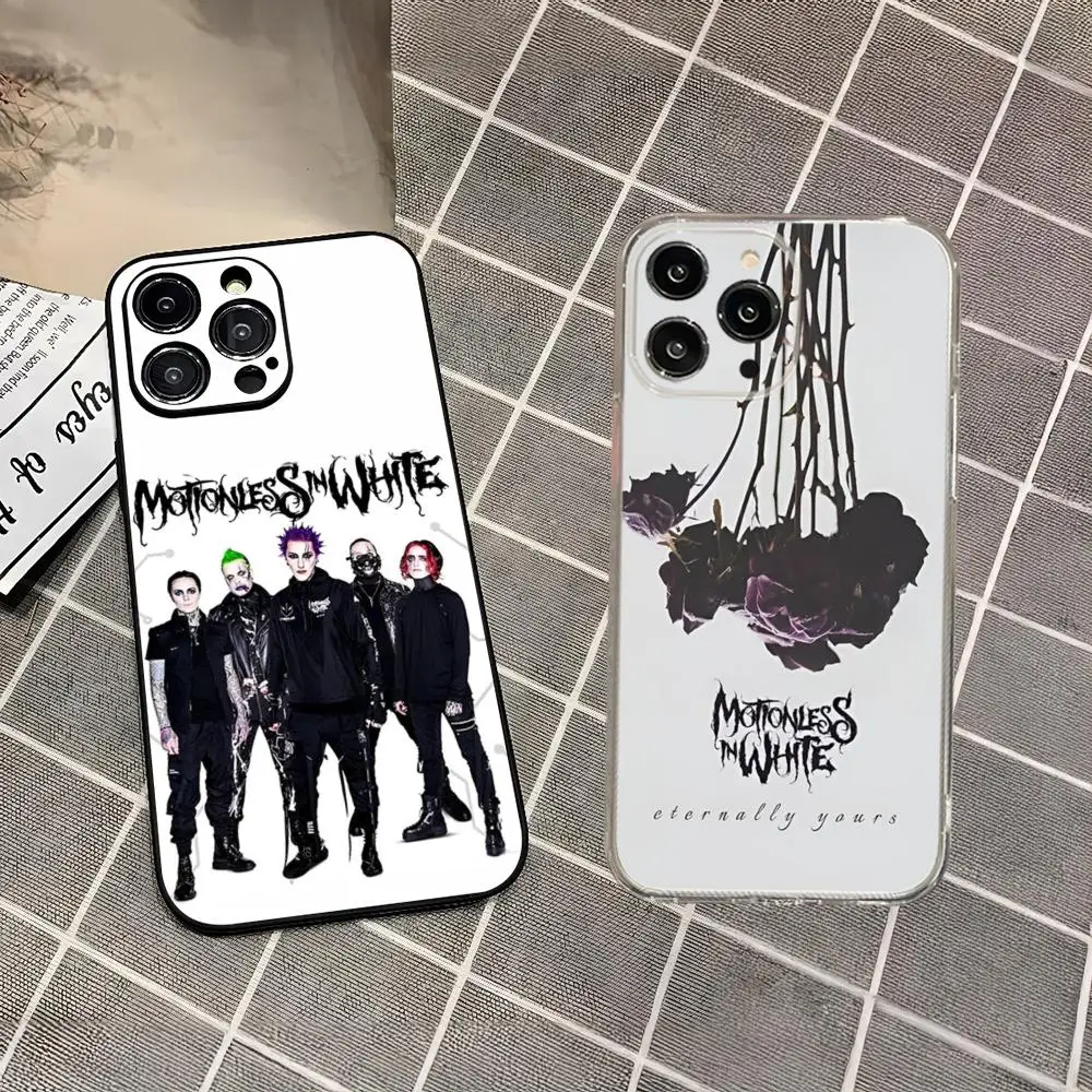 M-Motionless In White MIW Phone Case For Iphone 16 15 14 13 Pro Max Mini 11 12 Xr X Xs 7 8 Plus Cover