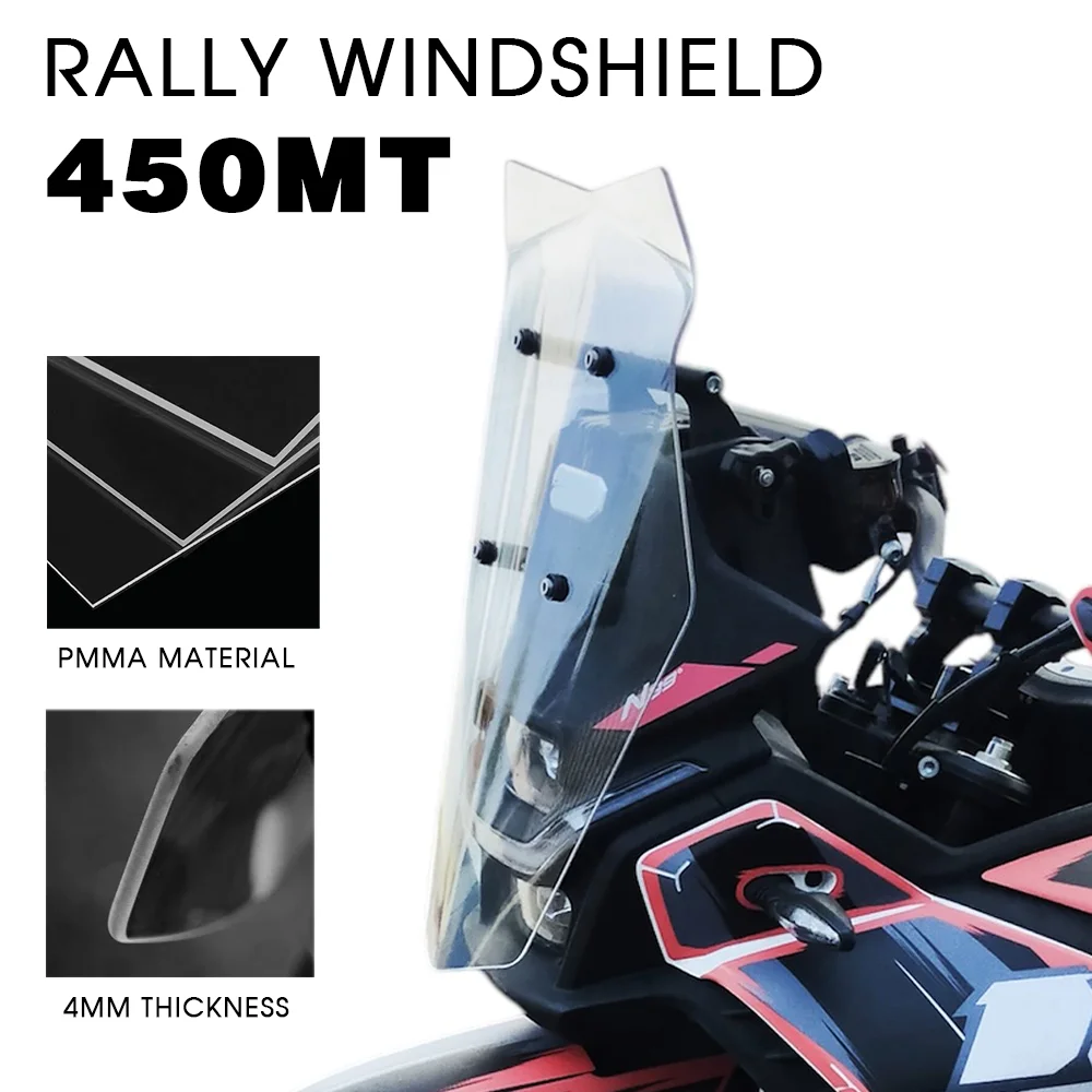 

450MT MT450 IBEX450 Лобовое стекло для мотоцикла Rally для CFMOTO 450 MT для CF-MOTO 450IBEX Лобовое стекло Дефлектор ветра