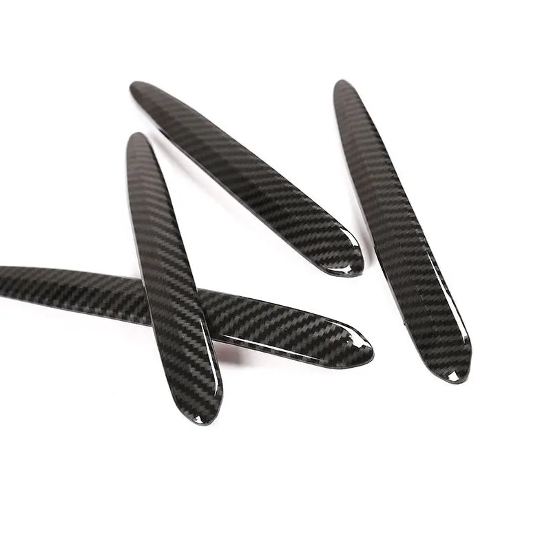 Car Exterior Door Handle Molding Cover Trim ABS Carbon Fiber Accessories For BMW 3 5 Series G20 G30 G38 X3 X4 G01 G02 2018-2022