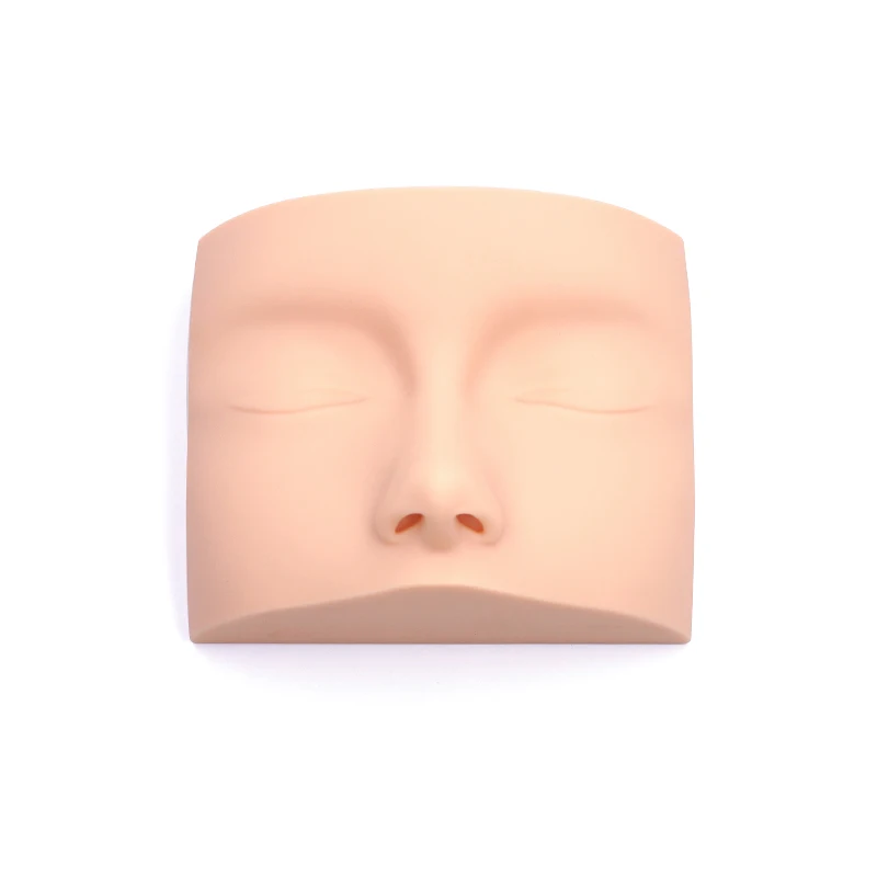 Silicone Mannequin Head para Cílios Extensão, 3D Face Makeup, Model Practice, Grafting Lashes Tools