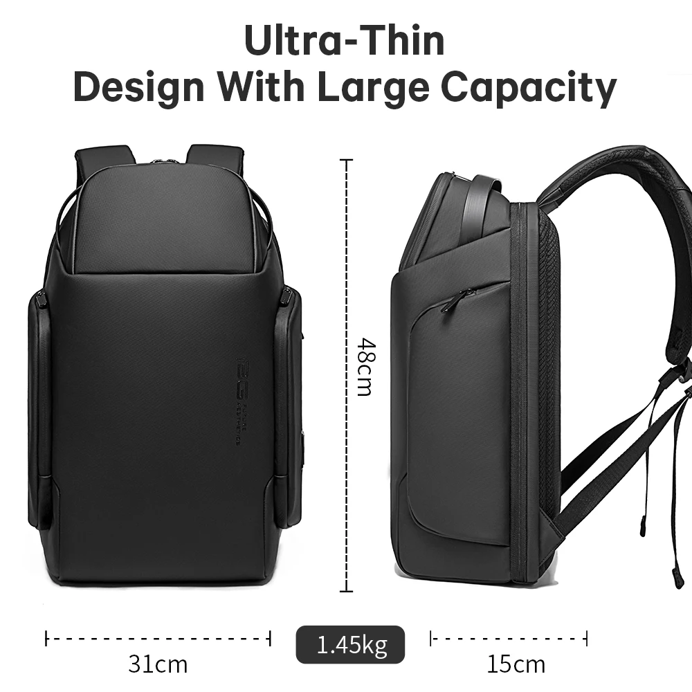 2022 BANGE New Waterproof 15.6Inch Business Computerbackpack USB Interface For Charging Bag LargeCapacity Men's Backpack