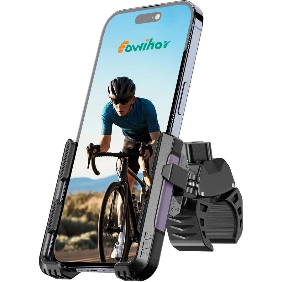 

2025 Новый держатель для телефона на мотоцикле с вращением на 360 градусов для велосипеда и скутера, универсальный зажим для смартфона, совместимый с Devi