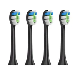 Profissional Cabeças De Substituição Escova Elétrica, Suave Dupont Cerdas Bicos, Sonic Oral Care, 4 Pcs