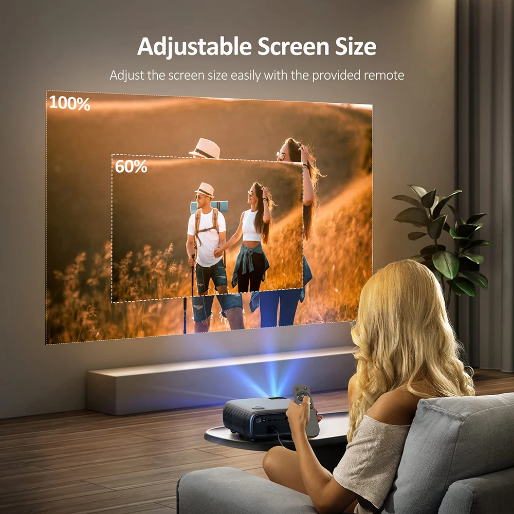 Imagem -04 - Yersida-sistema Inteligente de Cinema Projetor Led A70 Android 900 Ansi 1080p Full hd 300 5g Wifi Suporte 4k Correção Keystone