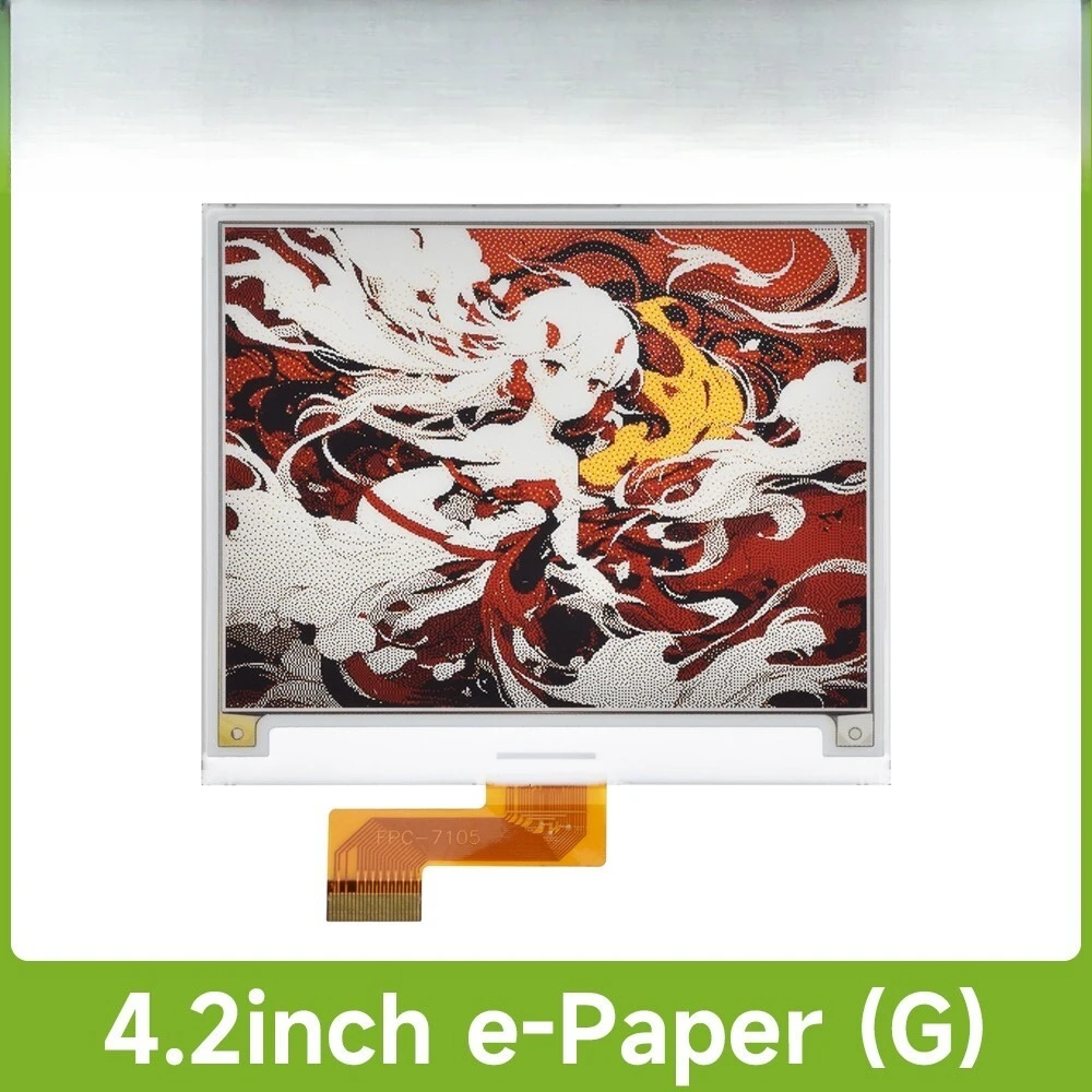For 4.2inch e-Paper display e-ink display, 400x300, Red/Yellow/Black/White