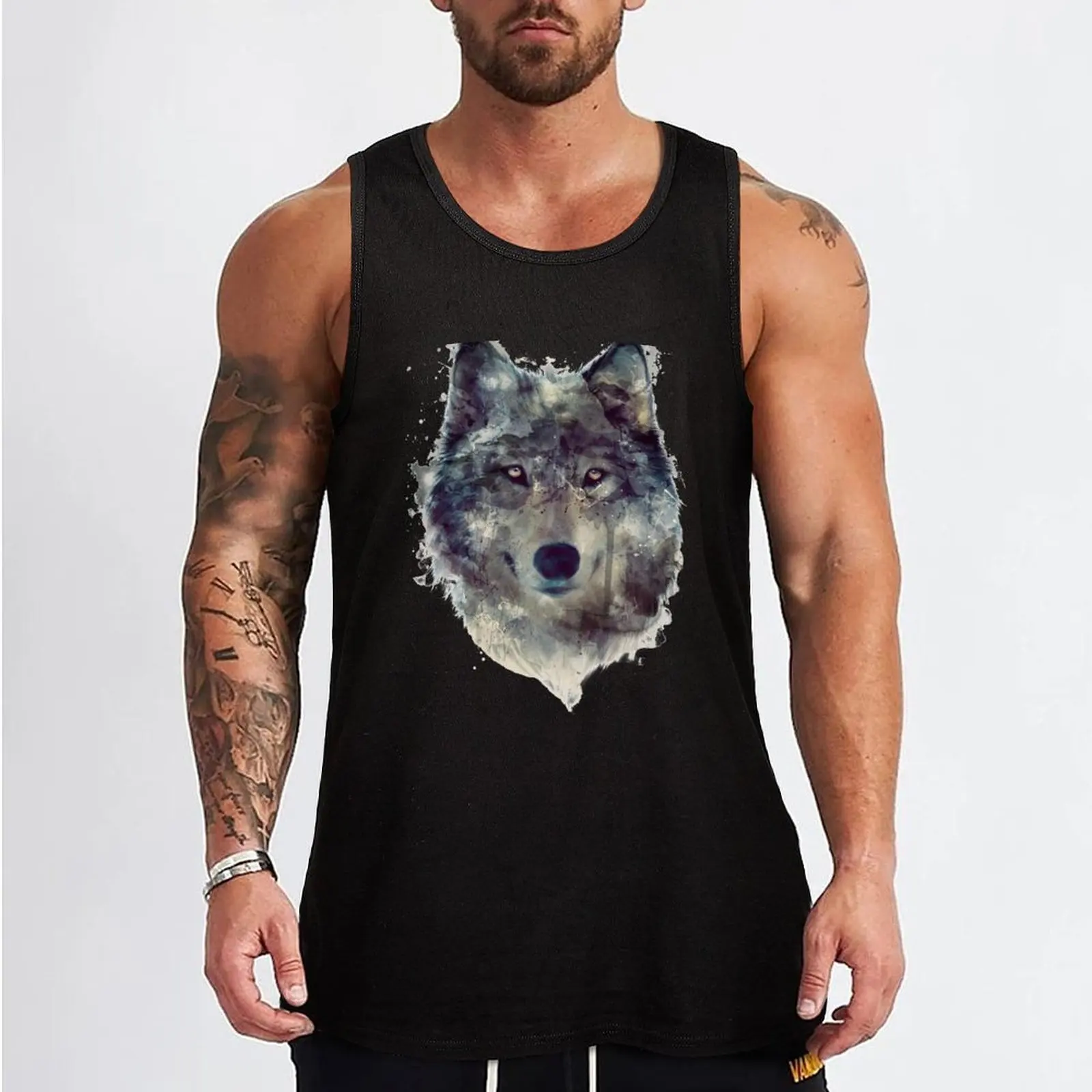 Wolf // Persevere Tank Top men clothing T-shirts men