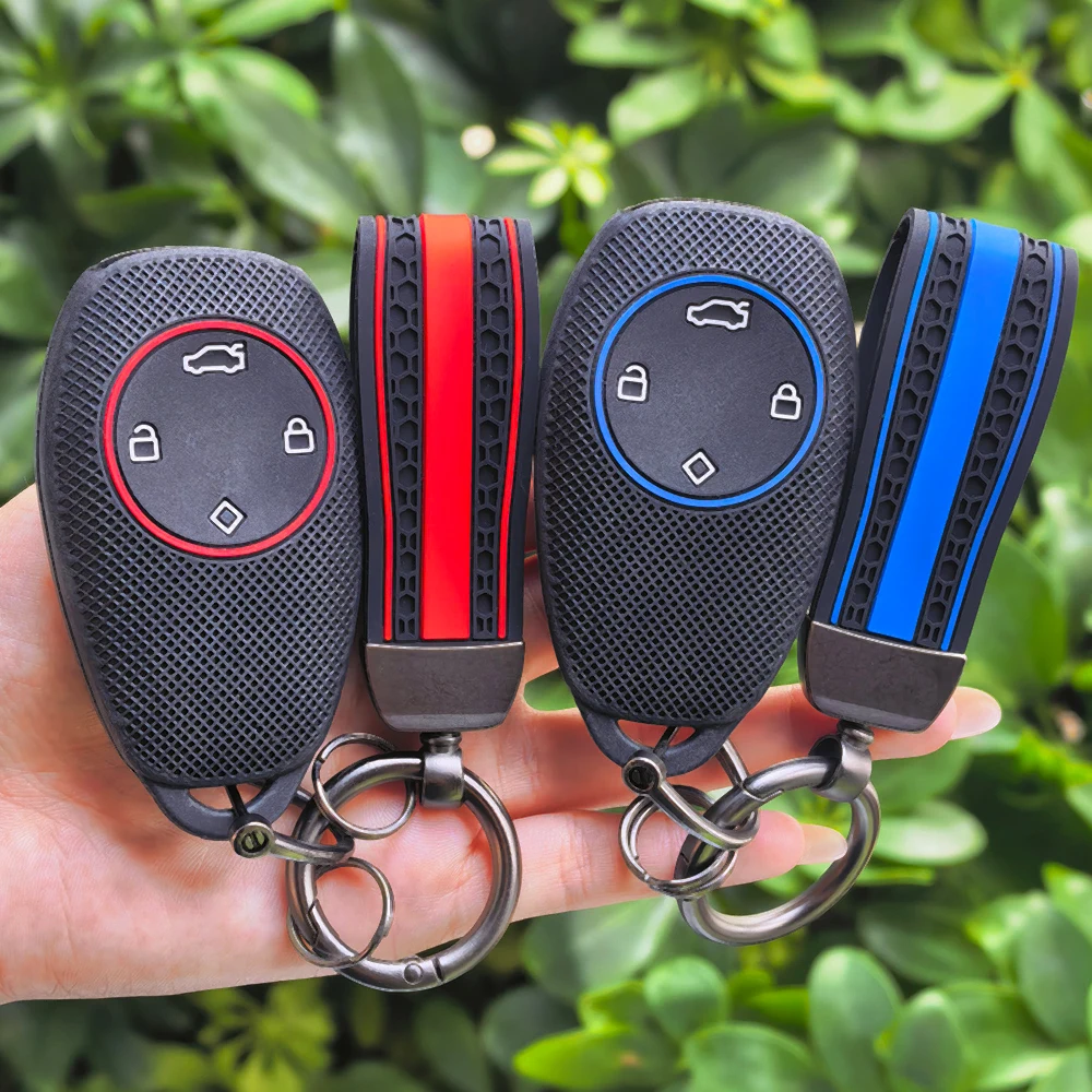 For Leapmotor T03 S01 C11 C01 Keyless Remote Protection Silicoen Soft Car Key Cover Fob Holder Car Accessories