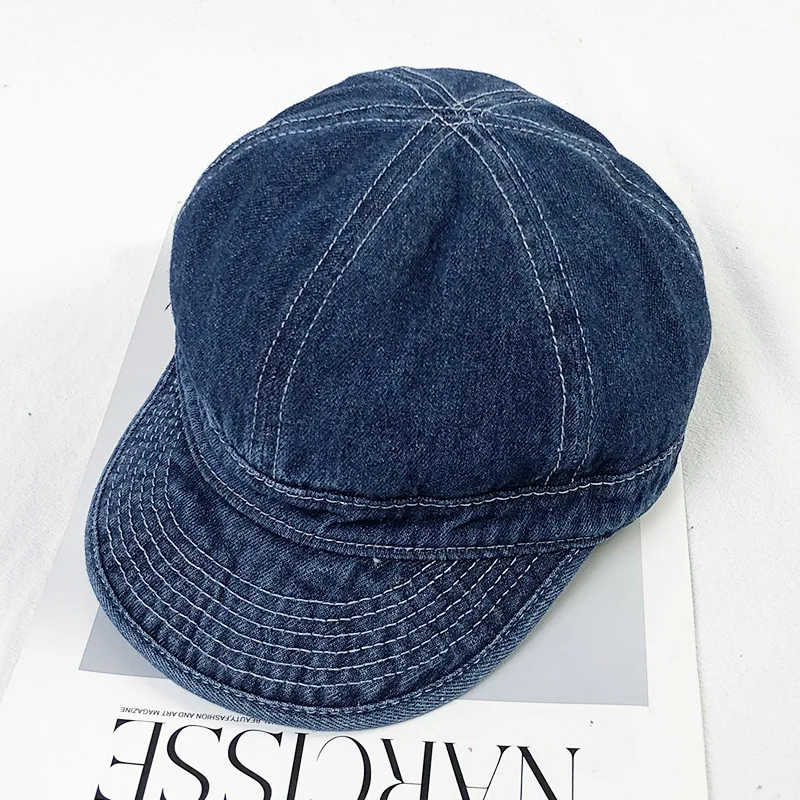 Weiche Baseballkappe für Herren mit kurzer Krempe, Hip-Hop-Mode, Mütze im Trucker-Stil aus Baumwolle, stilvoll, Jugend, Jungen – Detail 6