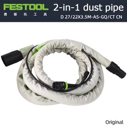 Original Authentic Festool 2-In-1 Electric Vacuum Cleaner Dust Collection Pipe D27/22x3.5M Wire Source Harness