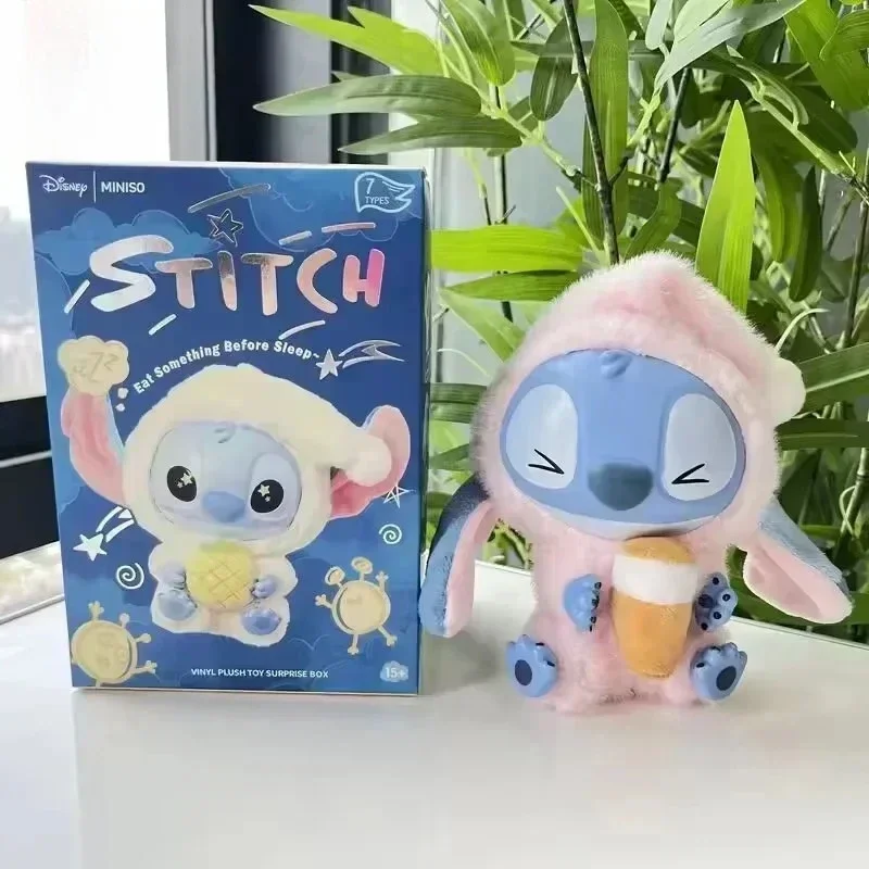 جديد ديزني غرزة صندوق أعمى يأكل بعض شيء قبل النوم سلسلة أفخم لينة محشوة Kawaii لعبة قلادة دمية الاطفال هدية الكريسماس