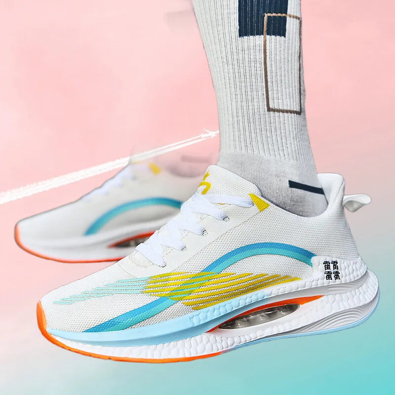 

Lightweight Mesh Men's Running Shoes - Fashionable Basketball Shoes, Versatile Sports Shoes, Suitable for Daily Casual Wear