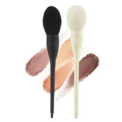 1pcs Handmade Rattan Makeup Brush Professional Powder Foundation Face Blush Kabuki Brush maquiagem Goat Hair Free Ship