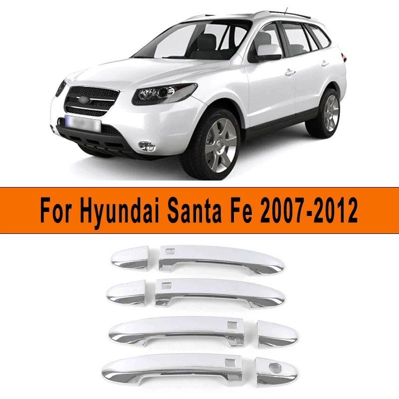 

Накладка на дверную ручку автомобиля, наклейка, устойчивая к царапинам автоаксессуары для Hyundai Santa Fe 2007-2012 2011 2010 2009 2008