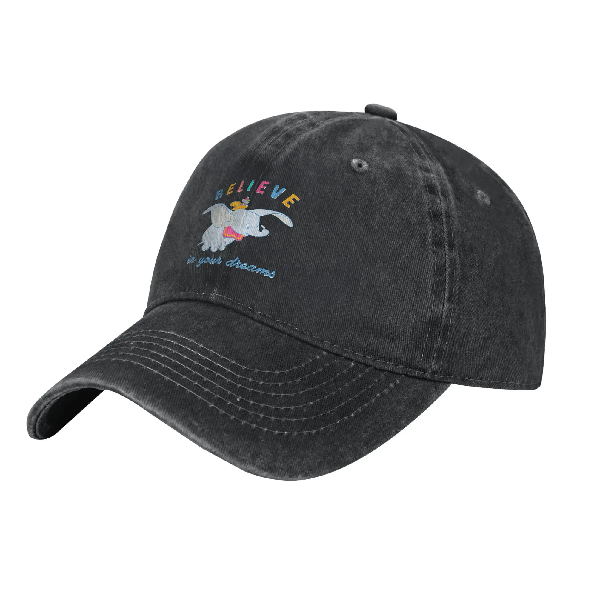 عارضة دامبو صدق في أحلامك قبعة بيسبول للجنسين المتعثرة الدنيم Snapback قبعة في الهواء الطلق الصيف هدية القبعات كاب