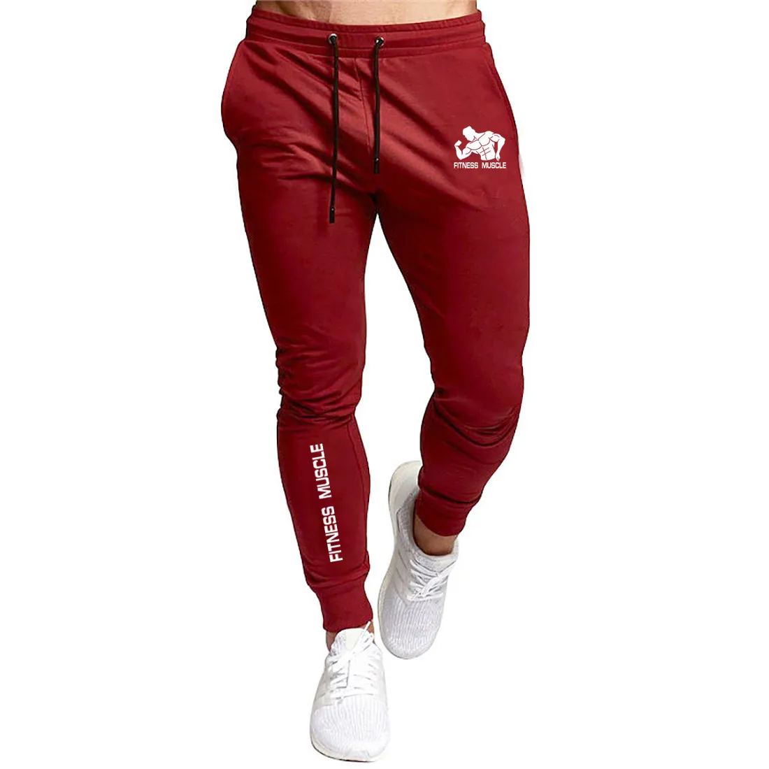 

2024 Men Sweatpants Fitness Muscle Jogging Pants Running Pants Men Joggers Trackpants Slim Fit Pants Bodybuilding Trousers