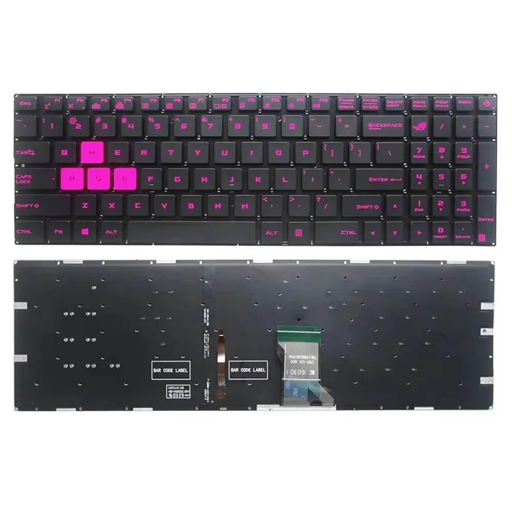 Клавиатура для ASUS GL502V GL502VM GL502VY ZX60 ZX60VM S7V S7VM S7VT FX502 с подсветкой, американская раскладка
