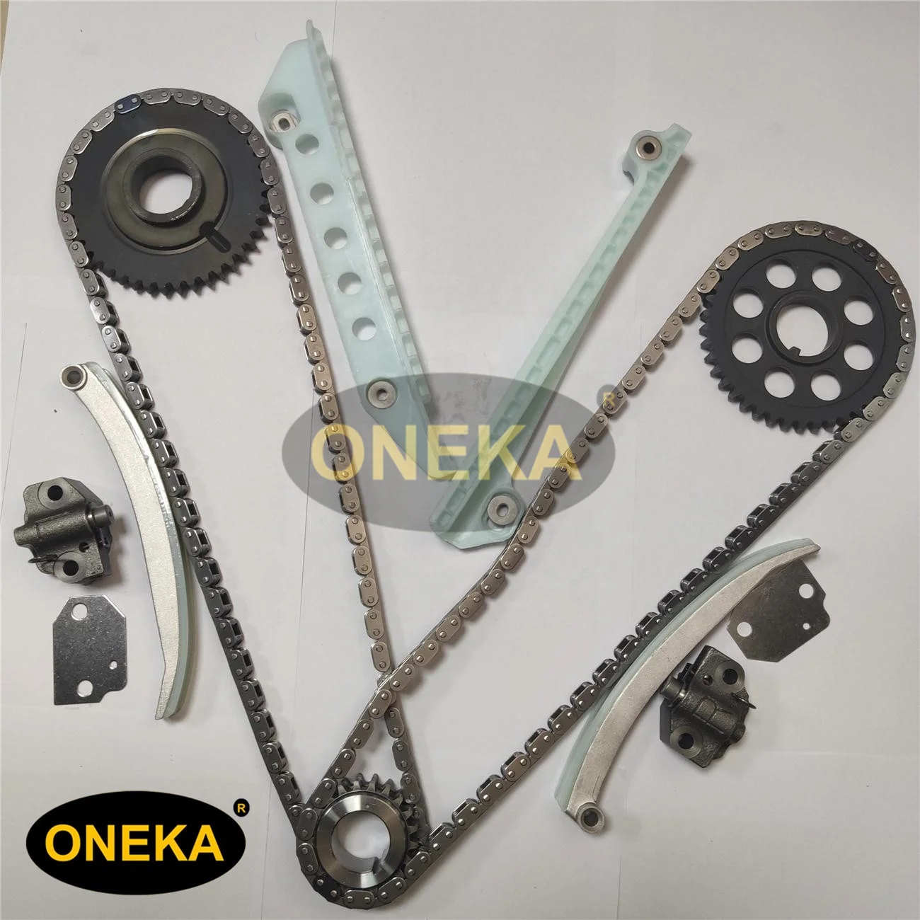 [ONEKA]TK-FD021 Tesnioner F6AZ-6L266-DA F6AZ-6L266-CA Oil Pump 5L3Z-6600-AA Timing Chain Kit Fits Ford 4.6