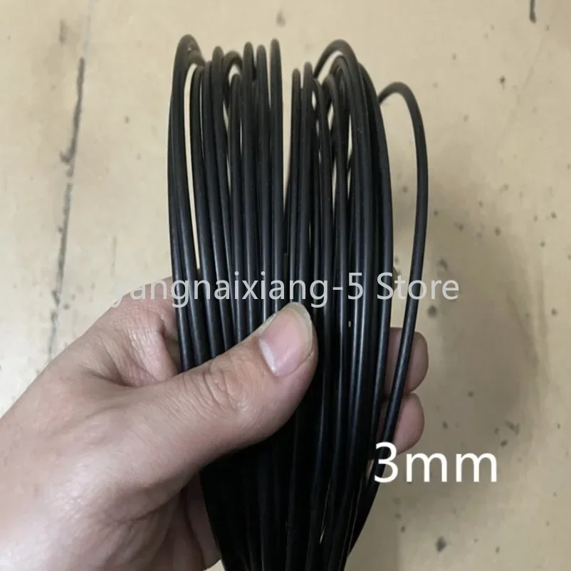 0.38-6mm 20M-100M Black Nylon or PVC Coated Built-In 304 Stainless Steel Wire Rope, Sea Fishing Line Chain Hook Line Crystal