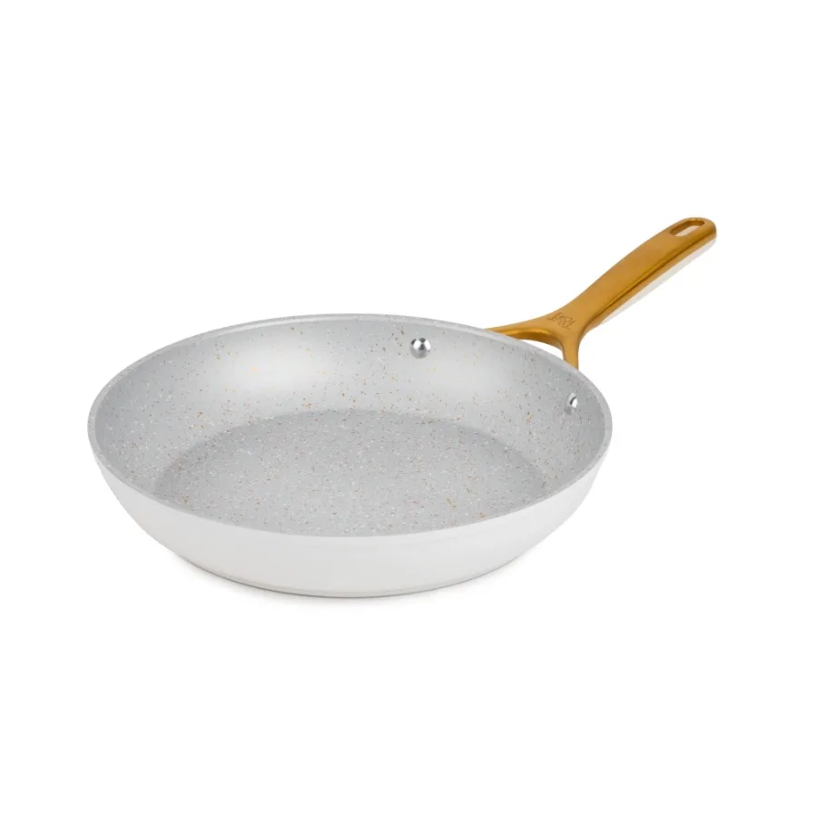Thyme and Table 10" Non-Stick Supreme Fry Pan - Cream