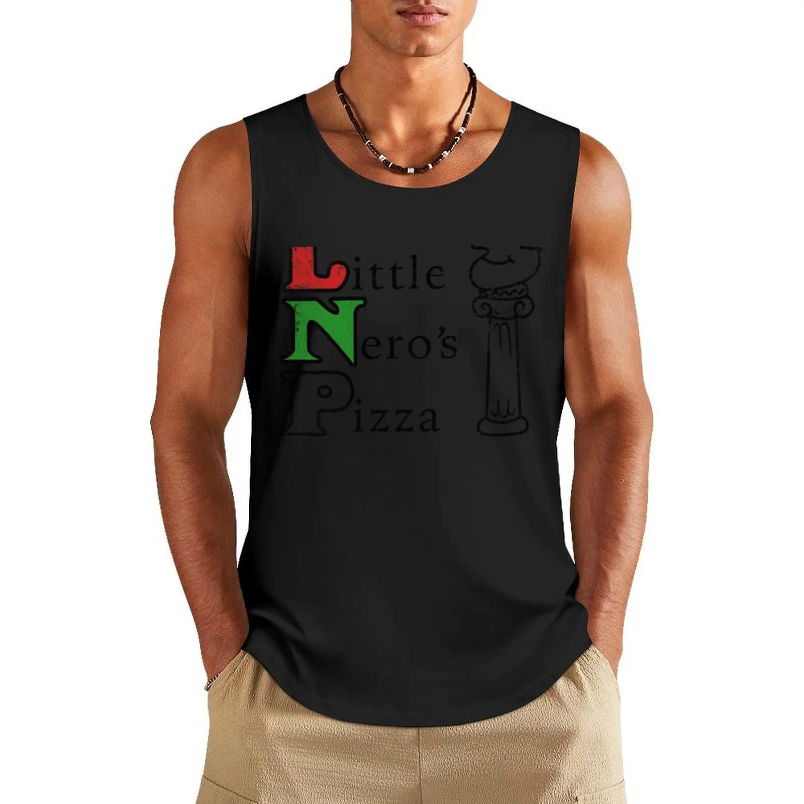 

Little Nero's Pizza Tank Top gym t-shirts man gym top cute tops tops