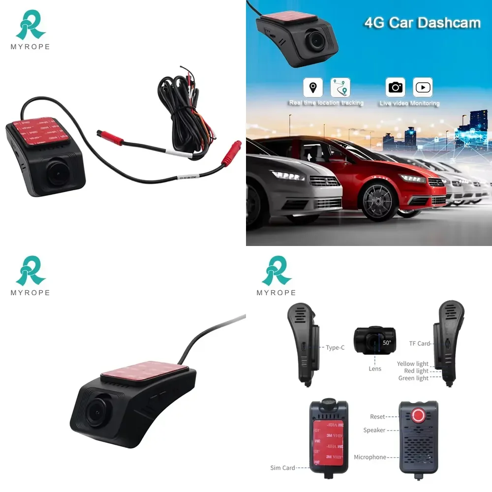Vehicle DVR Car Dash Cam 4K Real-Time Video Monitoring 1080P with Tracking System LCD Screen 1-Year Warranty