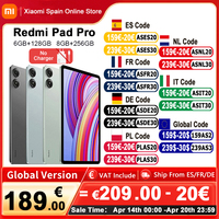 Xiaomi Redmi Pad Pro Global Version 6GB+128GB 8GB+256GB Snapdragon 7S Gen 2 12.1'' 120Hz Display 10000mAh Battery