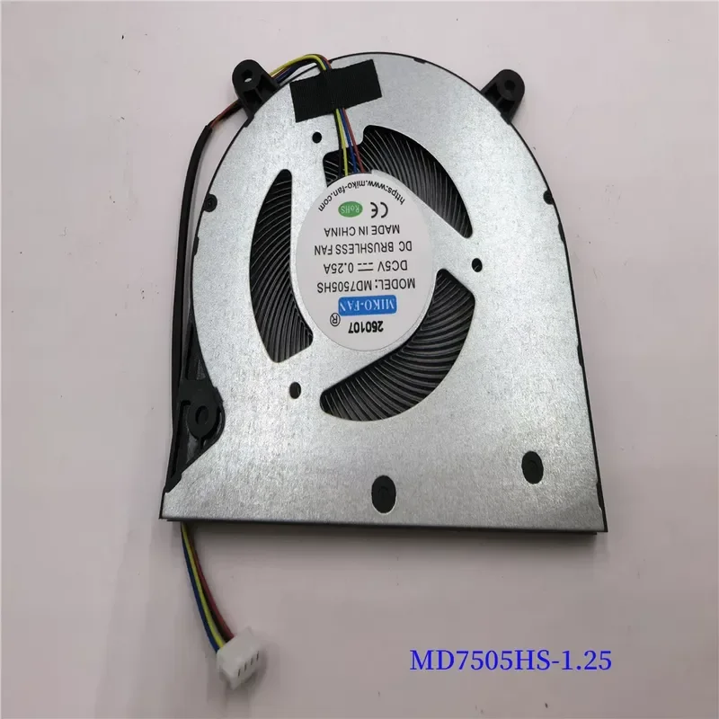 for Tingshuo Q15A Laptop New Cooling Fan MD7505HS DBAA07505H05H Replacement Internal CPU Cooler Motor