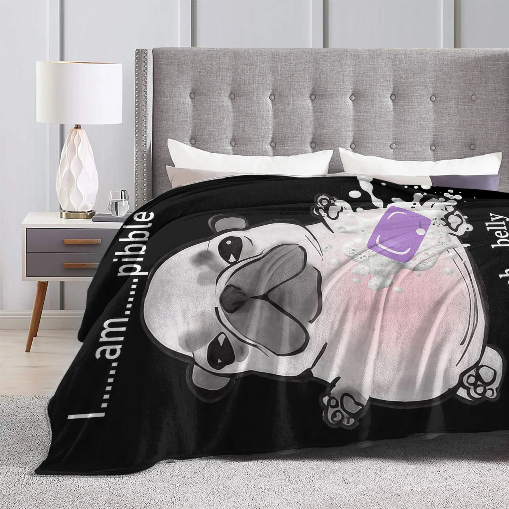 أنا Pibble غسل بلدي Pibble Meme مضحك الكلب الدماغ لينة البطانيات الدافئة أفخم رمي بطانية الفانيلا المفرش غطاء السرير