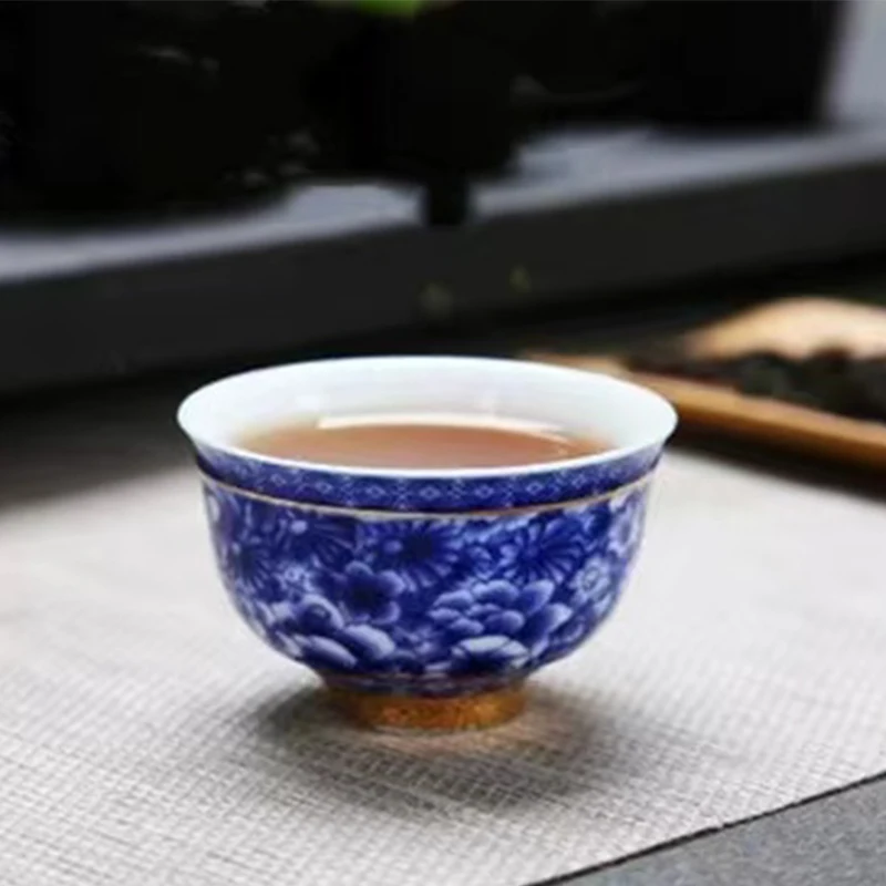 Chinese Porcelain Jingdezhen Vintage Aesthetic Tea Cup Teeware Teware Ceramic Glaze For Kung Fu Oolong Tieguanyin Puer White Tea