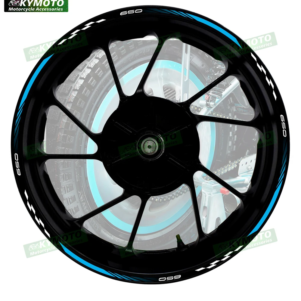 

For Z650 Z 650 motorcycle accessories 17 inch front and rear wheel decals hub modified reflective fairing rim stripe stickers