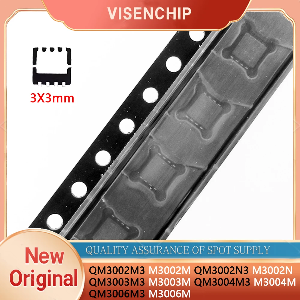 5pieces New M3002M M3002N M3003M M3004M M3006M QM3002M3 QM3002N3 QM3003M3 QM3004M3 QM3006M3 3*3mm QFN-8