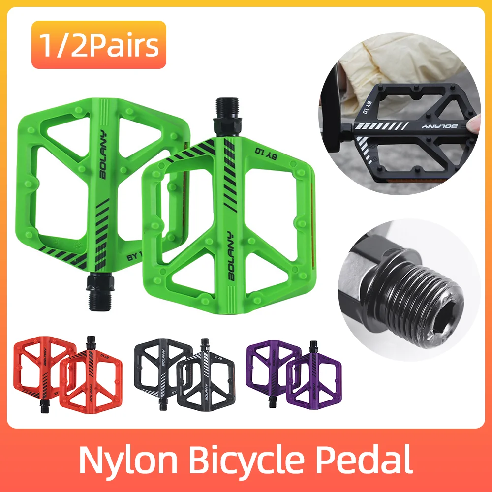 

Bike Pedal Nylon Bearing Bicycle Pedals Ultra-Light Anti-Slip Road Mtb Pedal Waterproof Seal Downhill Ultra-Light Bicycle Parts
