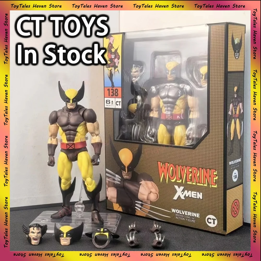 Ct Toys Wolverine Anime Figure Mafex 138 Action Figurine Deadpool Wolverine Deadpool 3 Collections Model Gift Toys for Children