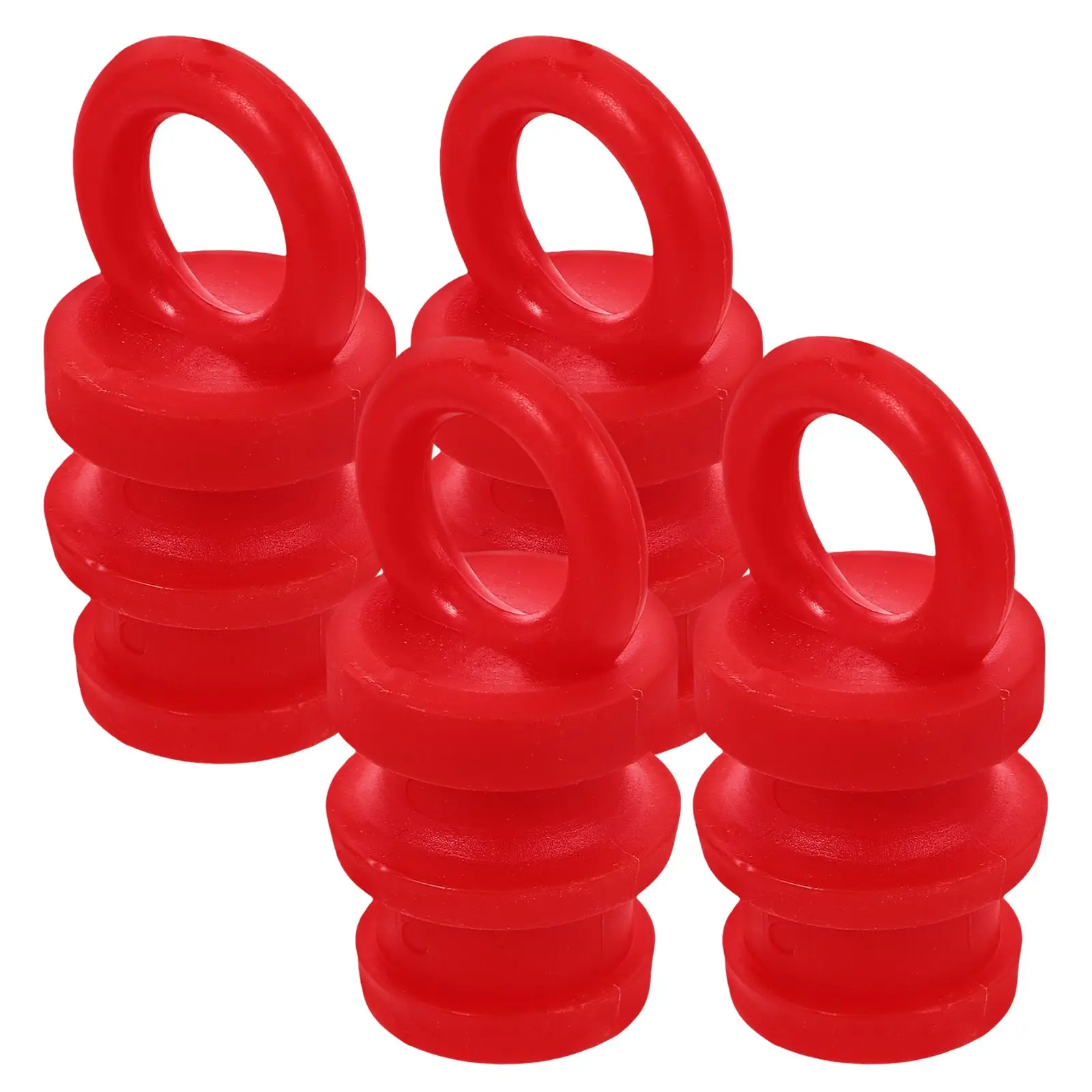 4 Pcs Blue Collapsible Traffic Safety Cones Car Parking Warning Post Buckle Rings Easy Installation PE Reflective Strips