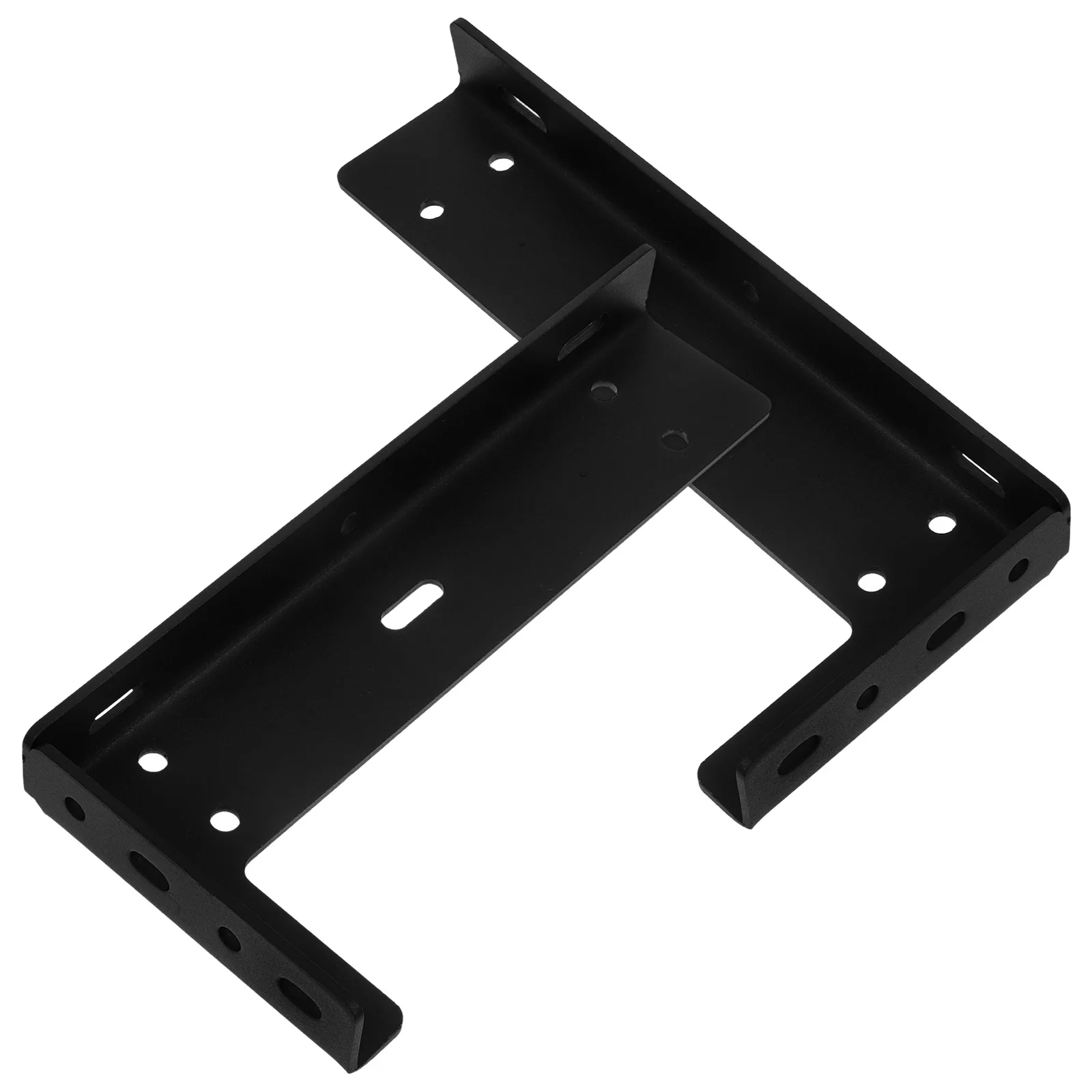 

2Pcs Cabinet Brackets Heavy Duty Metal Floating Shelf Supports Wall Mounted L Brackets for Shelves DIY Black