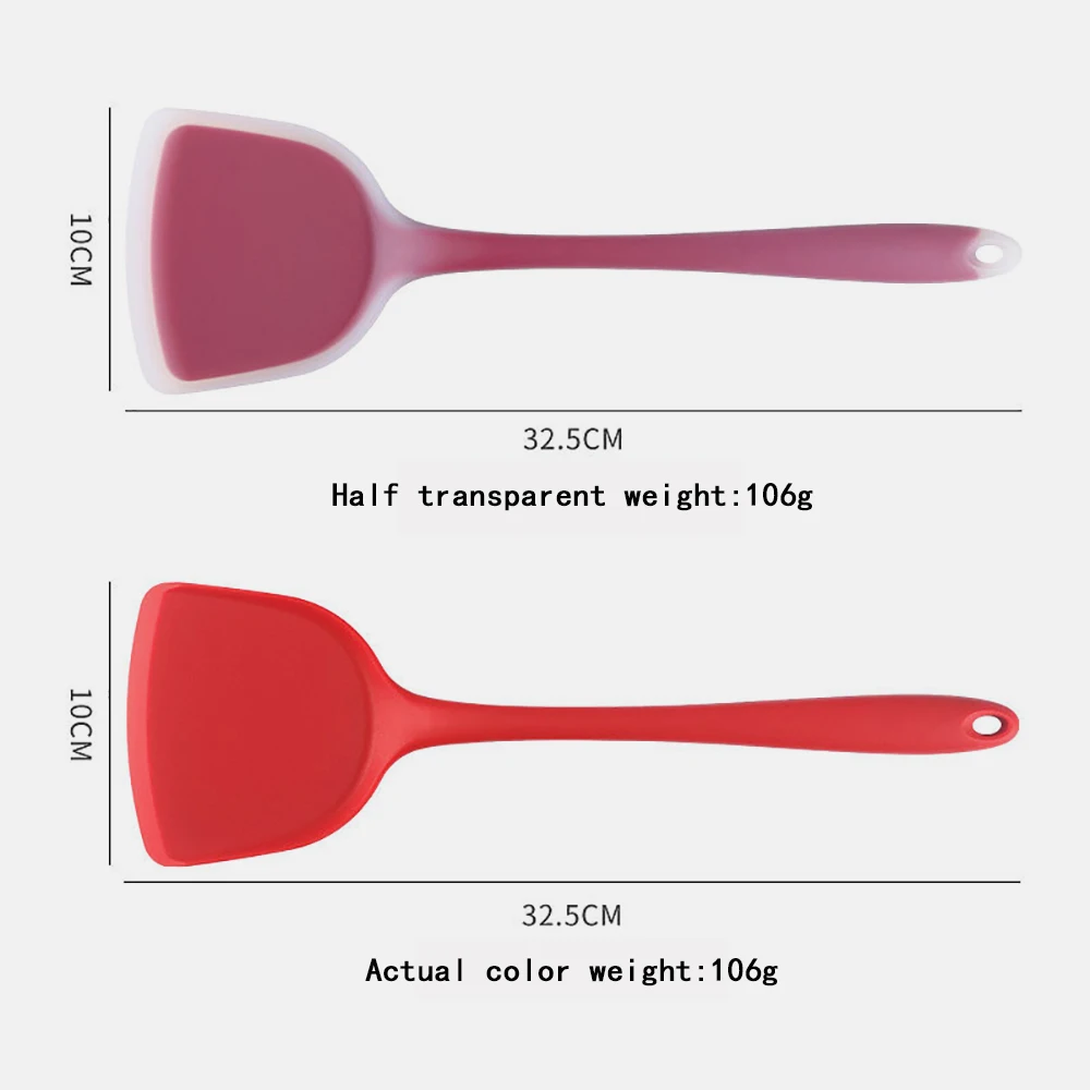 Silicone kitchen accessories Cooking Ware Non-stick tools Set Cooking Utensils Tools Egg Fish Frying Pan Scoop Fried Shovel