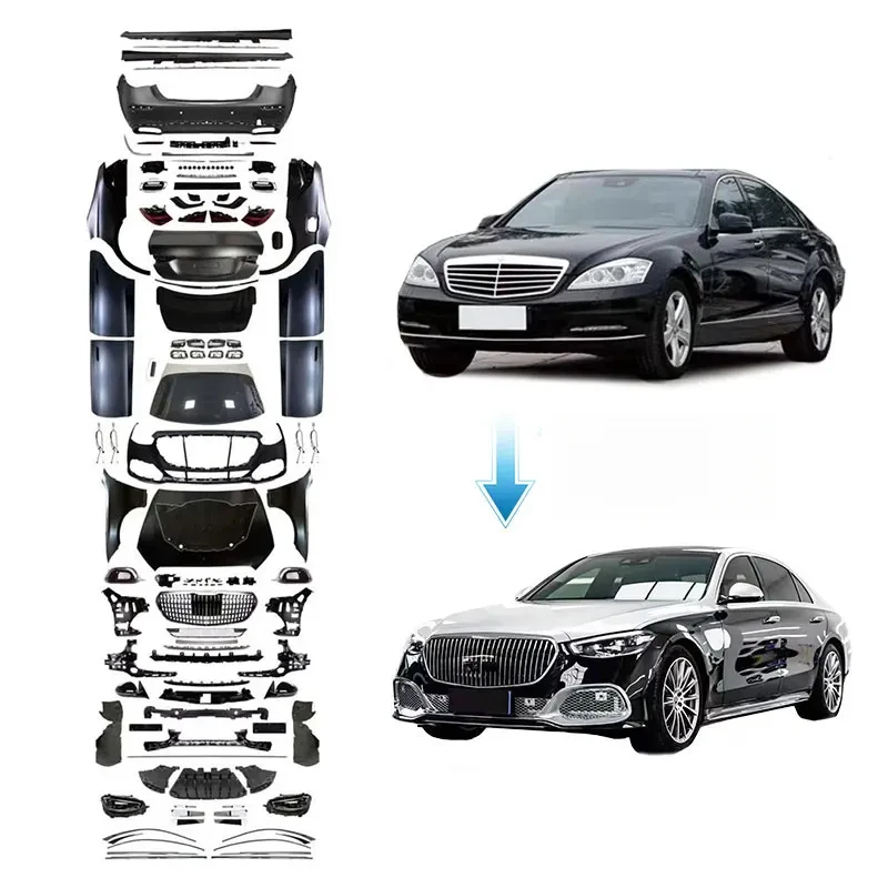 

2006-13Y S Class W221 Upgr To W223 2021Y+ S680 MAY Style Car Auto Body Kit Parts Bumper Accessories S
