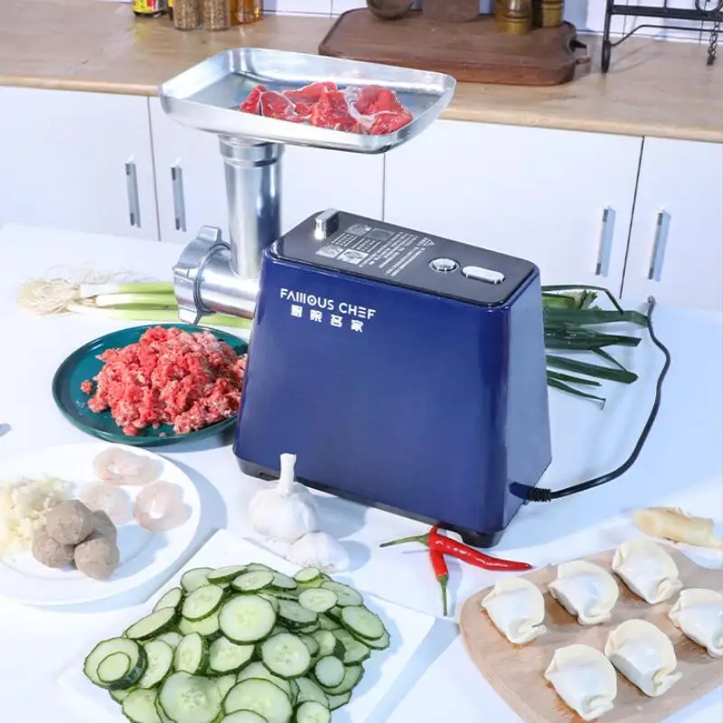 700 واط الكهربائية مفرمة اللحم المروحية السجق ستوفير المفرمة متعددة الوظائف المنزل ارتفاع درجة الحرارة حماية منتج أغذية