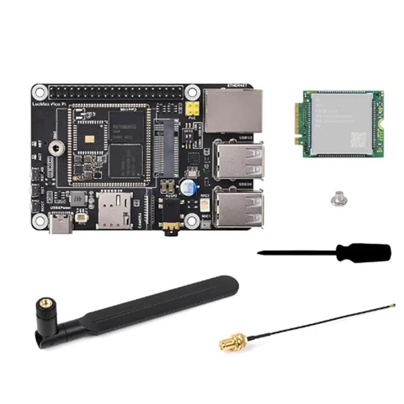 A46U Pico Pi B W 4G Kit Onboard RV1106 Linux Development Board With WIFI And 4G Module 256MB DDE3L 0.5TOPS Computing Power