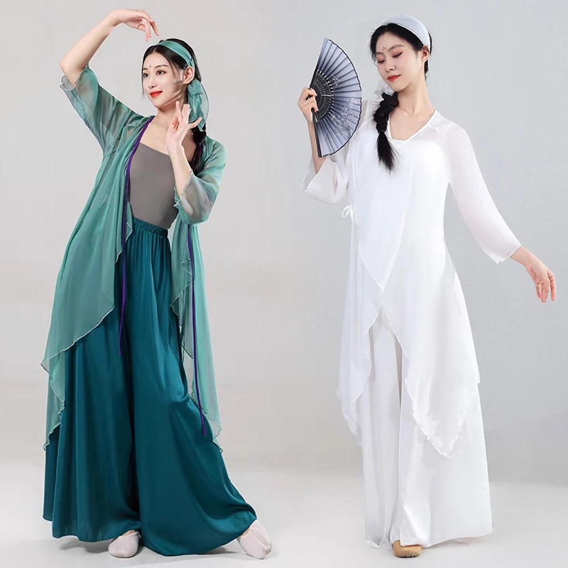 

Classical dance girls flowing costumes gauze gowns green snakes and white snakes Chinese ancient-style performance costumes
