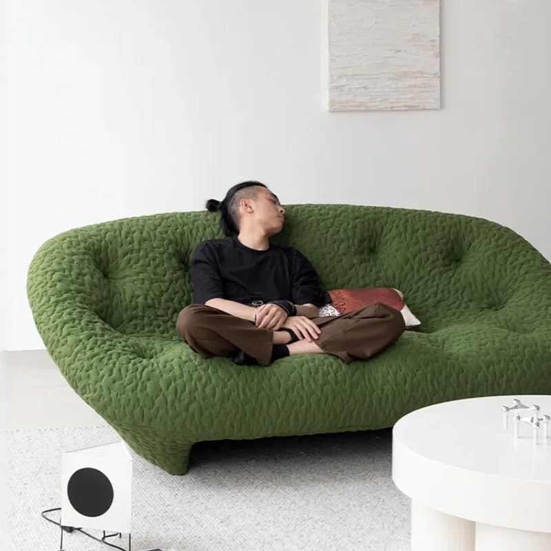 Shuogu Freehand Espaço Shell Sofá, Minimalista Criativo Curvo, Retro Verde, Internet Celebrity Art Designer