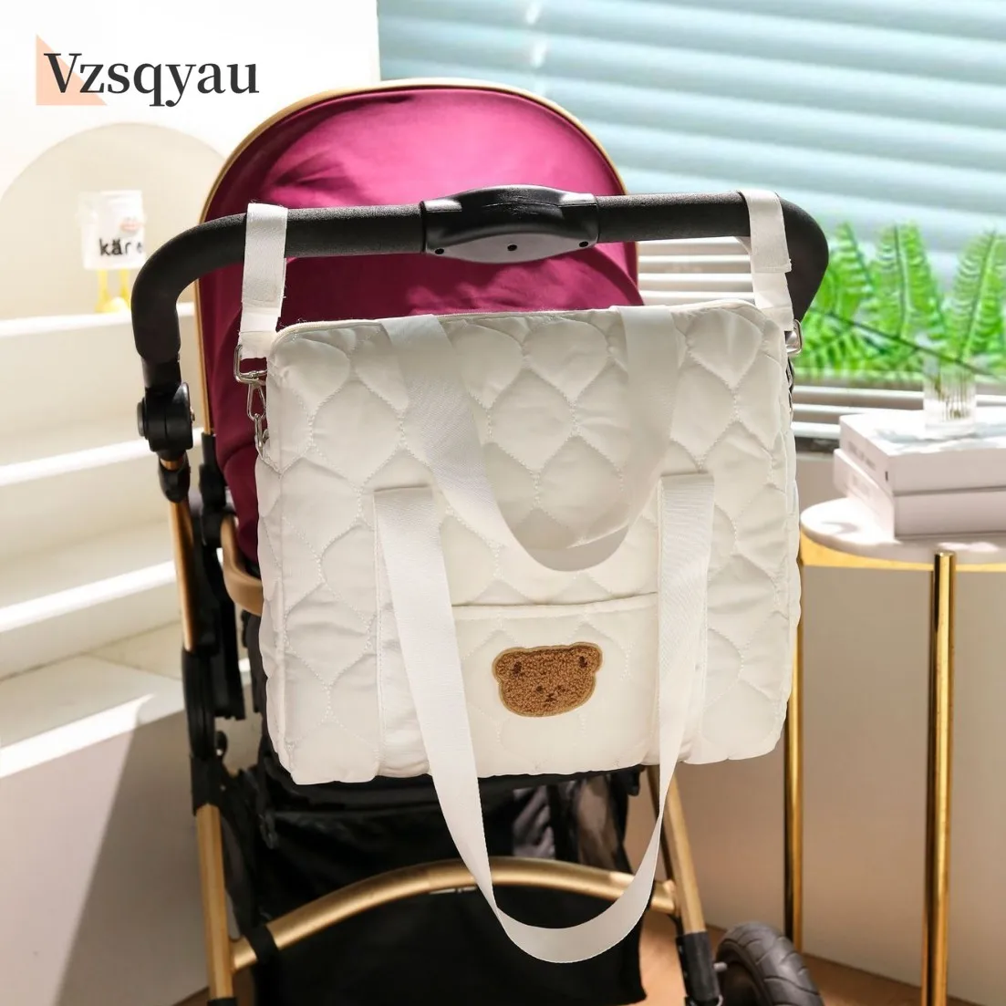 

Embroidered Mom Bags Diaper Storage Bag Large Capacity Mommy Travel Bags Fashion Multi-functional Handbag Lightweight Diagonal